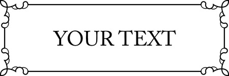 Frame doorplate border vector plaqueのイラスト素材