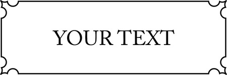 Frame doorplate border vector plaqueのイラスト素材