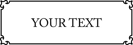 Frame doorplate border vector plaqueのイラスト素材