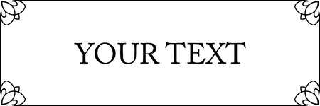 Frame doorplate border vector plaqueのイラスト素材