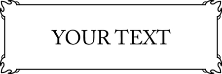 Frame doorplate border vector plaqueのイラスト素材