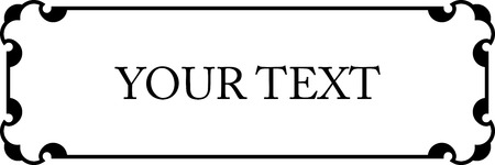 Frame doorplate border vector plaqueのイラスト素材
