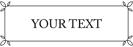 Vector doorplate frame plaqueのイラスト素材