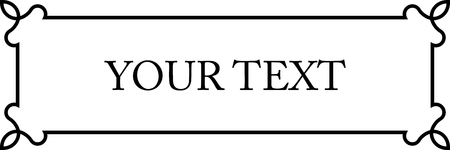 Vector doorplate frame plaqueのイラスト素材