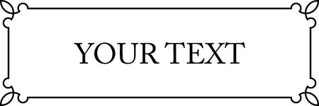 Vector doorplate frame plaqueのイラスト素材