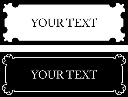 Vector doorplate frameのイラスト素材