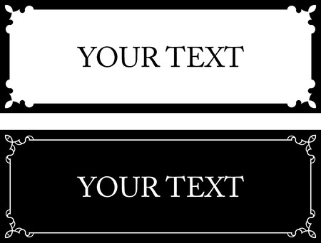 Vector doorplate frameのイラスト素材