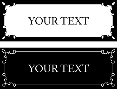 Vector doorplate frameのイラスト素材