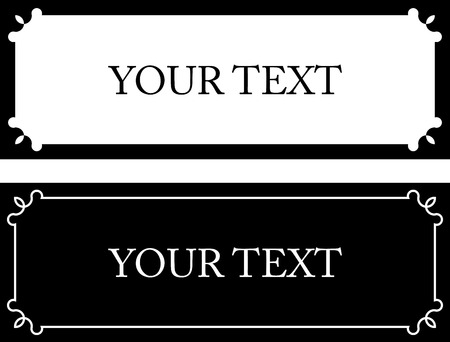 Vector doorplate frameのイラスト素材