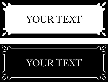 Frame doorplate vectorのイラスト素材