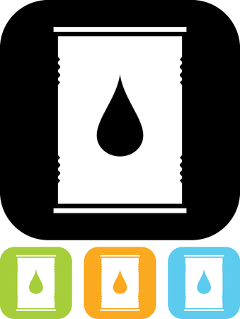 Oil barrel vector iconのイラスト素材