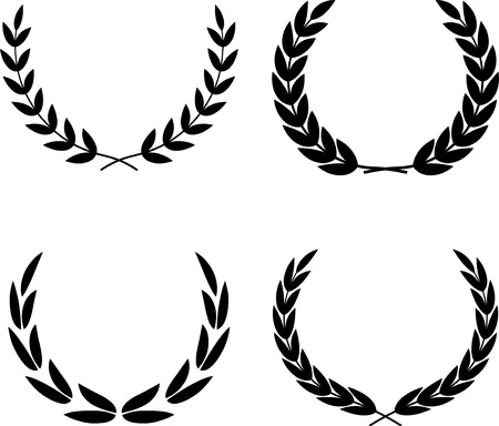 Vector Laurel Wreathsのイラスト素材