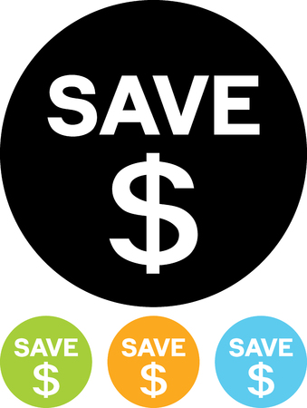 Save your money vector iconのイラスト素材