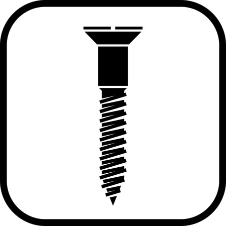 Screw vector iconのイラスト素材