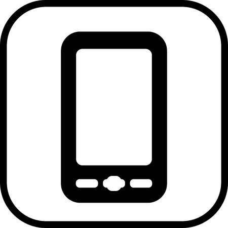 Mobile phone vector iconのイラスト素材