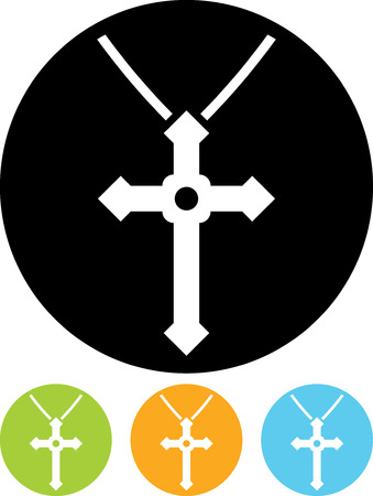 Cross pendant - Vector iconのイラスト素材