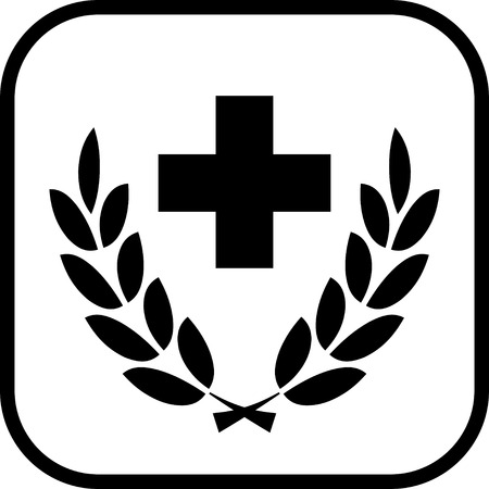 Medical emblem vector iconのイラスト素材