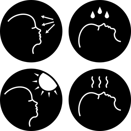 Face care - Vector icon isolatedのイラスト素材