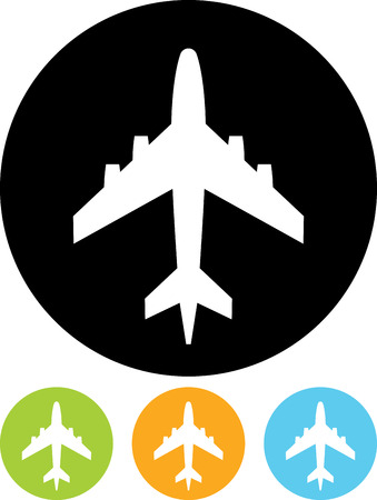 Airplane vector iconのイラスト素材