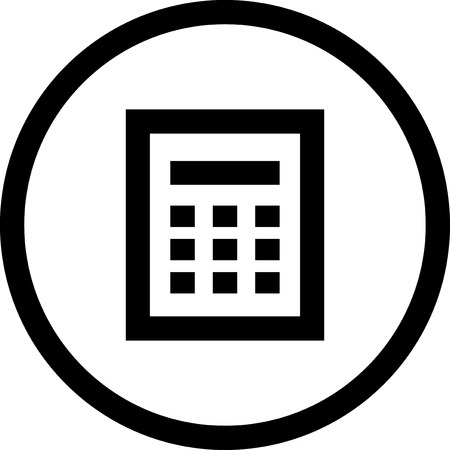 Calculator - Vector icon isolatedのイラスト素材