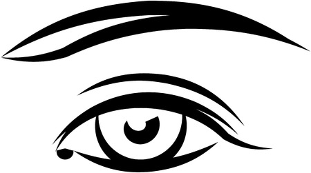 Beautiful female eye vectorのイラスト素材