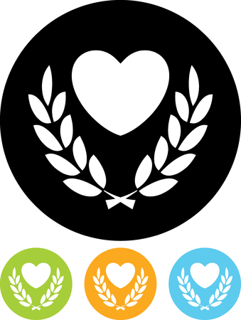 Human heart health vector iconのイラスト素材