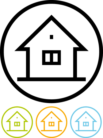 Vector icon isolated on white -  Homeのイラスト素材