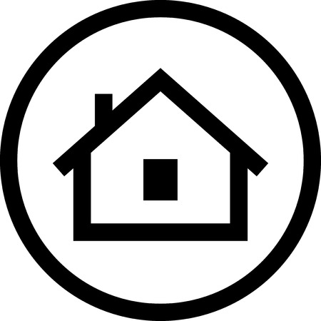 Small house - Vector icon isolatedのイラスト素材