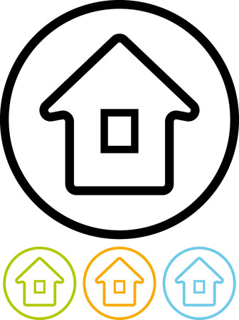 Home - Vector icon isolatedのイラスト素材