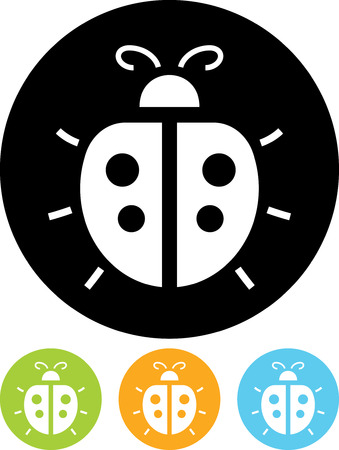 Vector icon isolated - Ladybugのイラスト素材