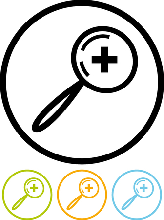 Zoom in vector iconのイラスト素材
