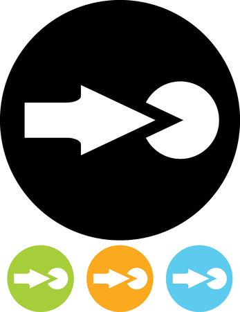 Push the button  Vector iconのイラスト素材