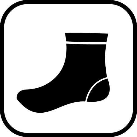 Sock vector iconのイラスト素材