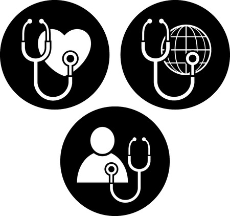Healthcare symbols vector iconsのイラスト素材