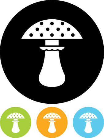 Amanita mushroom - Vector icon isolatedのイラスト素材