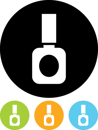Nail polish bottle - Vector icon isolatedのイラスト素材