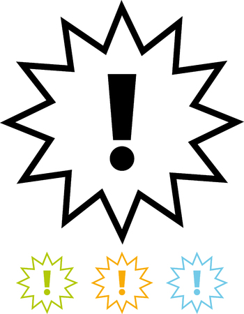 Exclamation sign icon  Vectorのイラスト素材