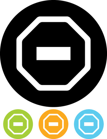 Vector stop signのイラスト素材