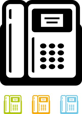 Phone landline vector iconのイラスト素材