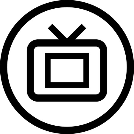 TV - Vector icon isolatedのイラスト素材