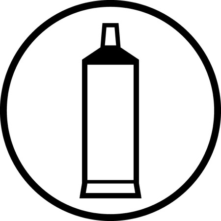 Tube of toothpaste - Vector icon isolatedのイラスト素材