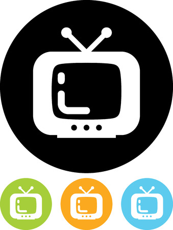TV - Vector icon isolatedのイラスト素材