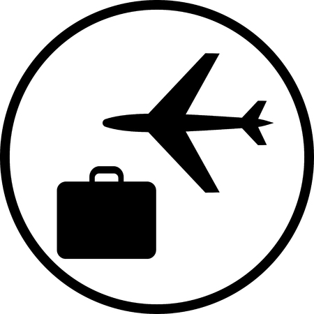 Air travel vector iconのイラスト素材