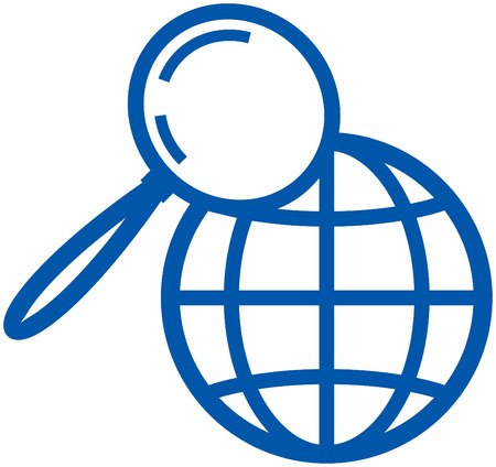Worldwide search vector iconのイラスト素材