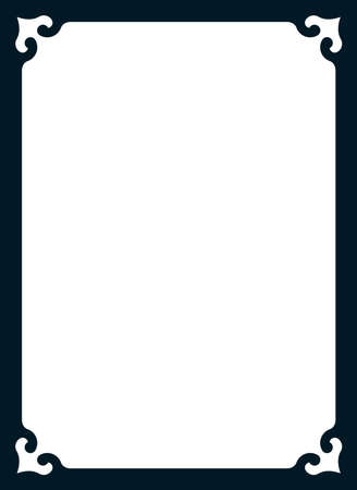 Frame border line page vector simple coverのイラスト素材
