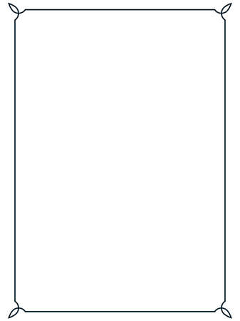 Frame border line page vector vintage simpleのイラスト素材
