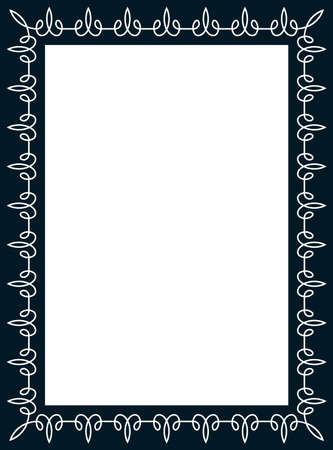 Photo picture art frame border passe-partout vector simpleのイラスト素材