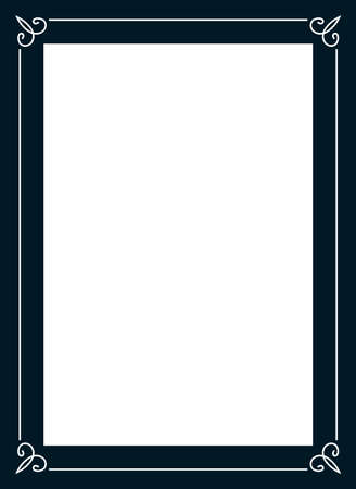 Photo picture art frame border passe-partout vector simpleのイラスト素材