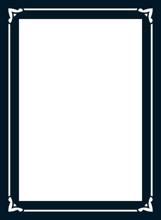 Photo picture art frame border passe-partout vector simpleのイラスト素材