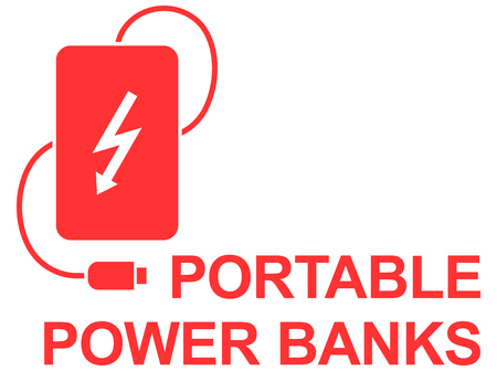 Power bank simple  UI icon  designのイラスト素材